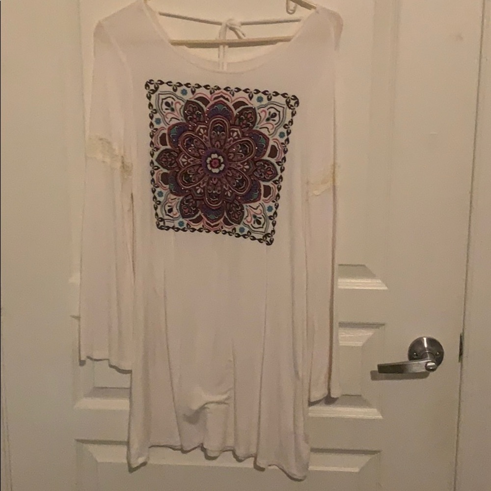 Long sleeve white shirt